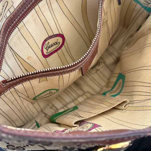 Gucci Brown GG Canvas Tote - Picture 8 of 15
